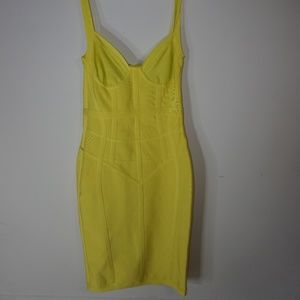 House of CB Yellow Bodycon dress